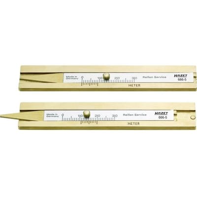 Hazet 666-5 Bandenprofielmeter Mechanisch Meetbereik diepte 30 mm (max)