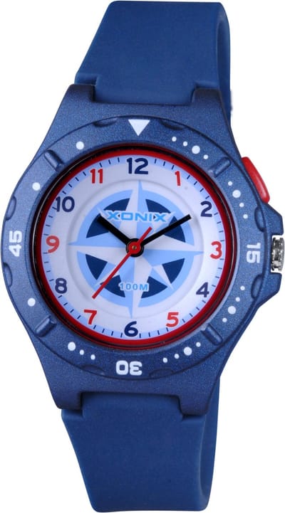 Xonix ABV-007- Horloge - Polshorloge - Analoog - Kinderen - Unisex - Siliconen band - ABS - Cijfers - Waterdicht - Zwart - Grijs - Oranje - Wit