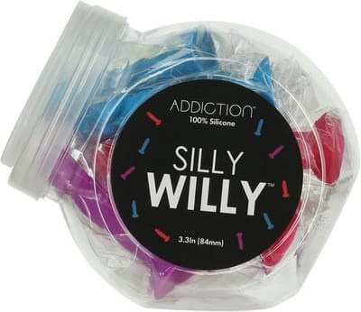 Addiction Silly Willy Mini Dildo 12 stuks - 8 cm