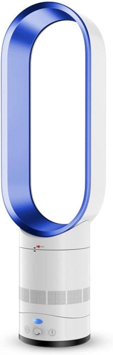 Draagbare Airco - Ventilator Zonder Bladen - Persoonlijke Koeling - Schakelbare Reiniging - Blauw