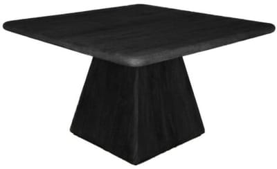 Tower Living - Asti eettafel vierkant - 150 cm - zwart