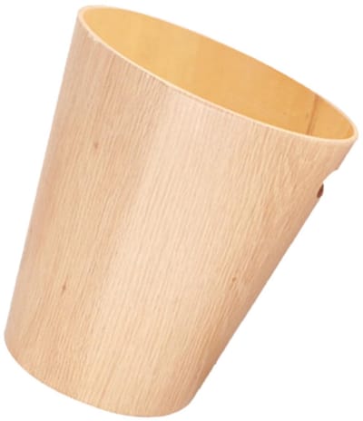 Houten Opbergemmer - Vuilnisbak Deksel - Badkamer Bureau - Minimalistisch Japans Design - 28x28x28cm - Natuurlijk Hout