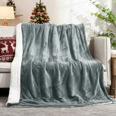 Elektrische Deken - Verwarmde Plaid - Warmte en Comfort - 6 Warmtestanden - 130x180cm - Lichtgrijs