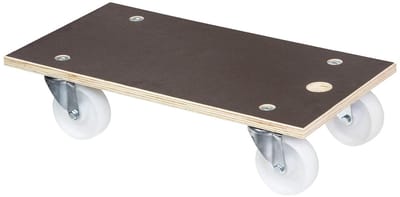 Transport dolly - Verhuishulp trolley - Zware lasten verplaatsen - Anti-slip oppervlak - 57.5 x 30 cm - Bruin