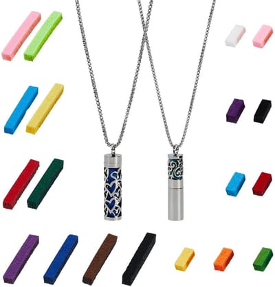 VT Goods - Essentiële Olie Ketting Diffuser - Aromatherapie Sieraden - Roestvrij staal - Veranderlijke Parfum Pads - Geschikt voor Vrouw en Mannen -...