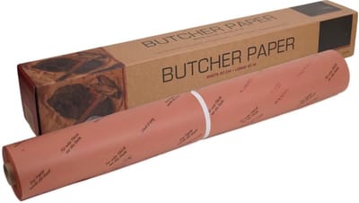 Butcher Paper - Originele Roze Slagerspapierrol - 60 Cm X 45 M - Stevig En Ongecoat Slagerspapier - Ideaal Voor ‘Lange Klussen’ - Roken En ‘Langzaam En Op Lage Temperatuur’ Grillen