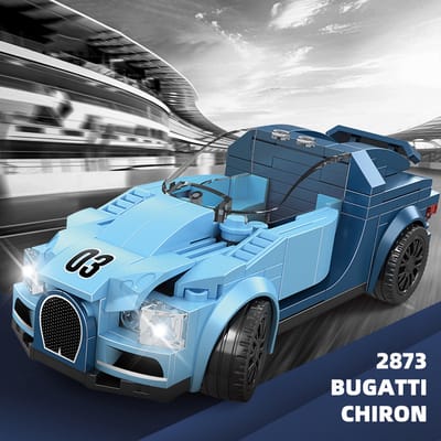 Yugaplex ® - SuperCar - Raceauto - Bouwstenen auto voor kinderen - Bouwvaardigheid voor kinderen