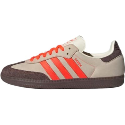 adidas Samba OG Solar Orange Cream Dames Sneakers Bruin Crème-Wit JI2732 40⅔ beige