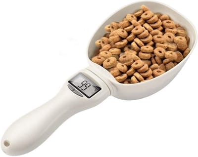 Hond Voedsel Maatbeker Pet Food Scoop Digitale Weegschaal Lepel Voor Meten Huisdieren Voedsel Elektronische Maatlepel Pet Food Schop