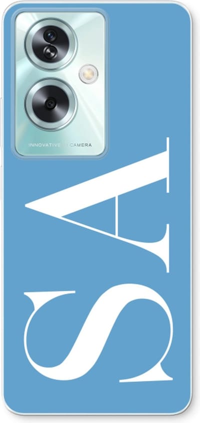 Gepersonaliseerd - Case Company® - Hoesje geschikt voor Oppo A79 hoesje - Monogram N°2 - Soft Cover Telefoonhoesje - Bescherming aan alle Kanten en Schermrand