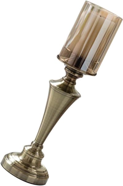 Metalen Kandelaar - Kaarsenstandaard Glas - Tafeldecoratie Creëren - Hoge Kostenprestaties - 47 x 47 cm - Diverse Kleuren