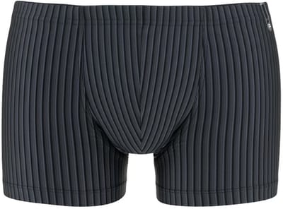 Gotzburg heren boxer normale lengte (1-pack) - zwart-grijs gestreept