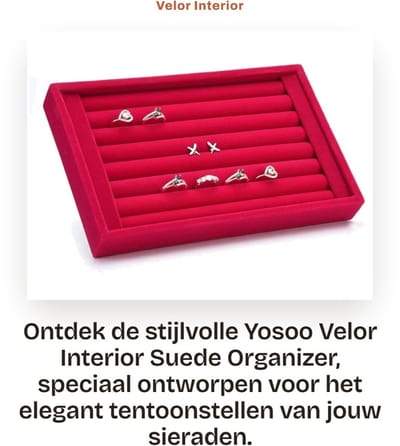 Dailygoods- Sieradenbox Uniek Ontwerp - Sieradendoos - Ringenhouder - Oorbellen Organizer - Decoratie - Geschikt voor Thuisgebruik - Sieradenopberger