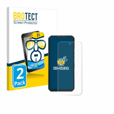 BROTECT - Screenprotector voor Oukitel WP35 5G - Folie Beschermfolie transparant 2 Stuks