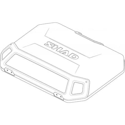 Aluminium topkoffer deksel Shad Terra