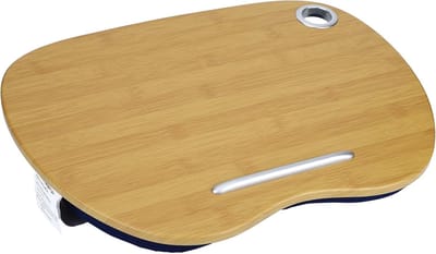 Laptop Kussen Bureau - Werktafel Bed - Comfortabel Werken - 3-in-1 Functionaliteit - 41 x 32 x 11 cm - Blauw