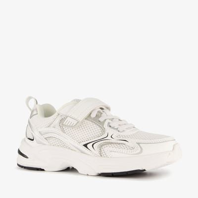 Blue Box meisjes dad sneakers wit zilver - Maat 30