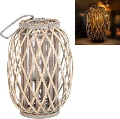 Lantaarn met handvat, 40 x Ø 26 cm