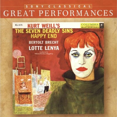 CD KURT WEILL, BERTOLT BRECHT, LOTTE L - De Zeven Doodzonden / Happy End 82876787542 Sony Classical, 2006 Europa Klassiek Gebruikt white