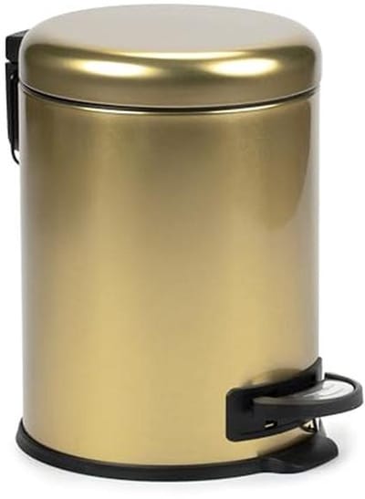 Pedaal Prullenbak 5L voor Badkamer | Compact en Stijlvol ontwerp | Dempende Deksel | Praktische Verwijderbare Emmer