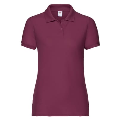 Fruit of the Loom Dames/dames Poloshirt (Bourgondië)