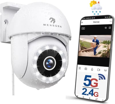 Buitencamera 2.5K Beveiliging met 360° Rotatie en Nachtzicht - WiFi Camera voor Thuis