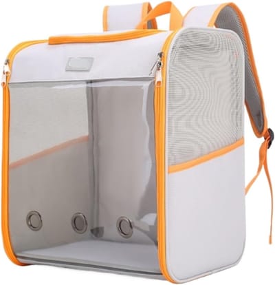 Huisdier Rugzak - Dieren Draagtas - Buiten Reizen - Goede Ventilatie - 36x24x41cm - Oranje