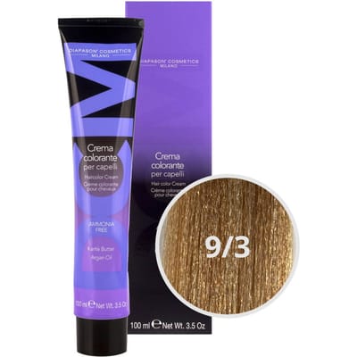DCM Hair Color Cream Ammonia Free 9/3 Gold 100ml