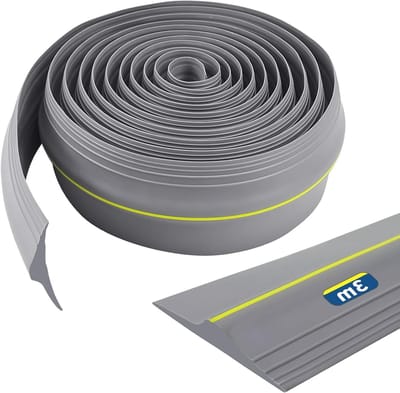 Universele Garagedeur Dorpelafdichting van Rubber, Weerbestendig en DIY, 3 Meters, Grijs, Ideaal voor Isolatie en Bescherming tegen Water en Stof