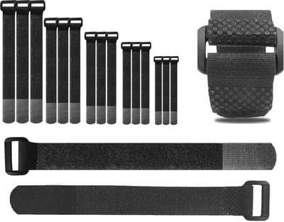 SnelShoppen - 35 stuks Klittenband Kabelbinders Hersluitbaar - Kabelmanagement, Kabel Organizer, 12-40 cm, Herbruikbaar, Multi-Use, Perfect voor Thuis