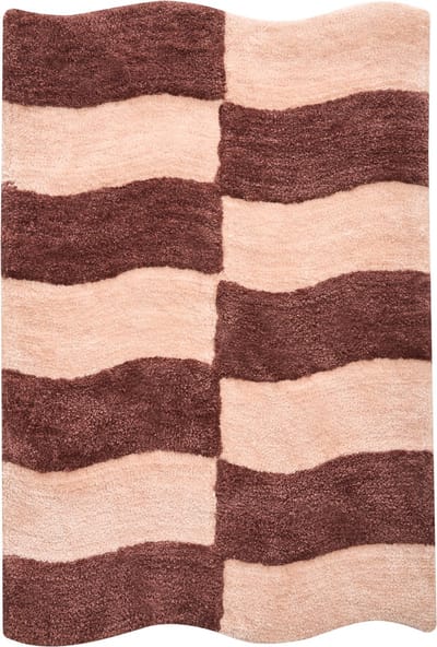 DIWANA - Badmat - Beige/Bruin - 60 x 90 cm - Katoen