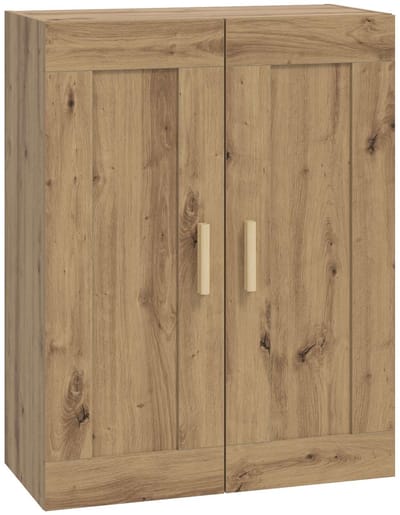 vidaXL - Wandkast - Muurmontage - Artisanaal - eiken - 69,5 - x - 34 - x - 90 - cm