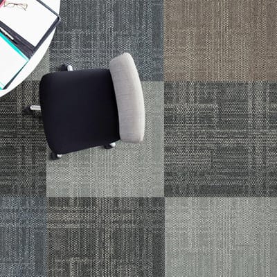 Tapijttegels Grijs 50x50 cm - Stevige Vloertegels met Antislip Vinyl Onderkant