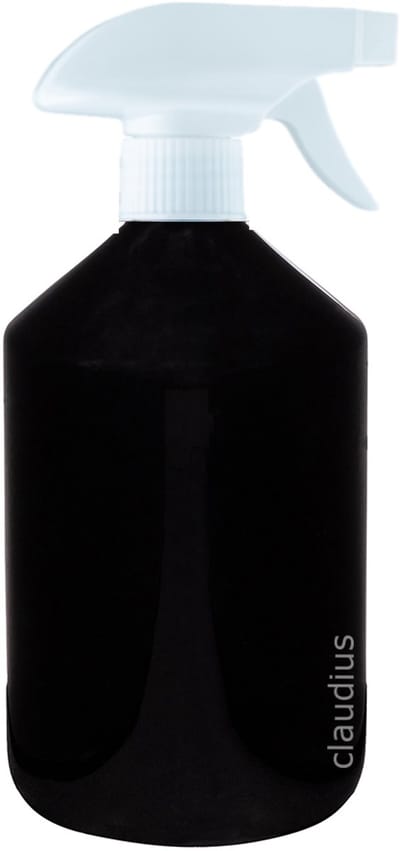 Lege Plastic Fles 500 ml zwart met Witte spraykop - set van 10 stuks - navulbaar - leeg