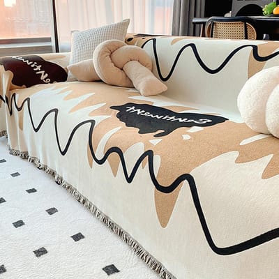 Ins Chenille Bankhanddoek Modern Eenvoudig Vier Seizoenen Universele Bankhoes All-inclusive Universele Hoes Antislip Bankkussen 180*130cm