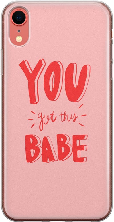 Leuke Telefoonhoesjes - Hoesje geschikt voor iPhone XR - Where to go next - Soft case - TPU - Tekst - Roze