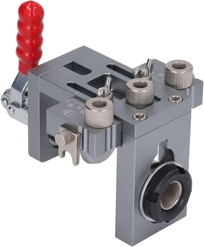 3-in-1 Pocket Hole Jig Kit voor Houtbewerking, Boorgids voor Dowelgaten, Positioneer- en Locatietool voor Meubelconstructie en Reparaties