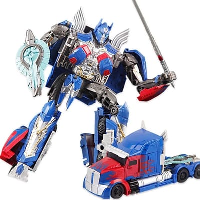 Boîte d'origine TAIBA BMB Nouveau Film Transformation Jouets Mignons Grande 21CM Figurine d'Action Anime Modèle Robot Voiture Enfants H6001-1B YS-01B black