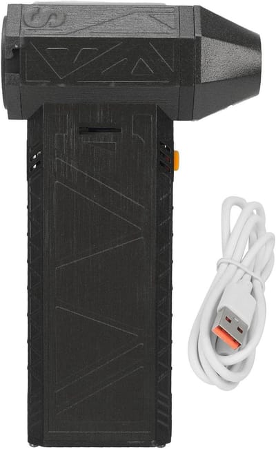 Persluchtstofdoek - Mini ventilator - Apparaten reinigen - Krachtige borstelmotor - 130.000 RPM - Zwart