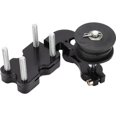 Tendeur de réglage de chaîne de moto Métal haute résistance Noir Universel pour moto Cruiser VTT