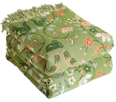 Boho Sprei 100% Katoenen Knuffeldeken met Franjes - Dubbelzijdige Mousseline Deken 200x230 cm