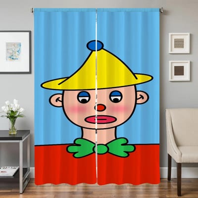 Raam Keukengordijnen voor Woonkamer 2 Stuks Verduisterende Gordijnen Deurgordijn Zelfgemaakte Meisjesslaapkamer Decoratie Scheidingsscherm Schaduw W50xH70cmx2pcs-CL yellow