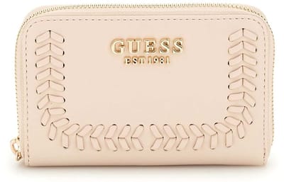 GUESS portemonnee Tatum SLG Zip Around Wallet Shell beige