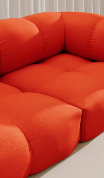 Objekte unserer Tage Sander Sofa Design 06 MAX rechts (4-zits) - Vidar 0542 Zuiver oranje