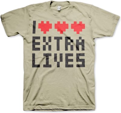 Hybris I Love Extra Lives T-shirt kaki