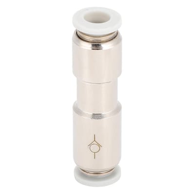 Tuyau de Raccordement Direct en Métal Raccord Rapide Tube à Air Connexion Diffuseur d'Air white