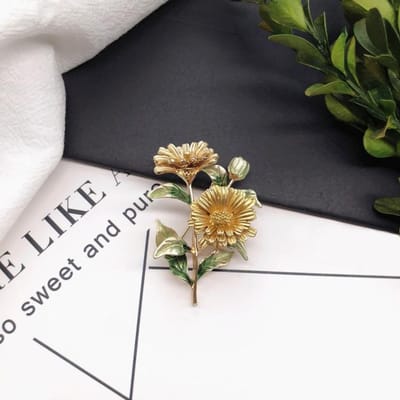 Creatieve Retro Dier Plant Kristal Broche Pin Voor Vrouwen Dame Kristal Elegant Casual Corsage Exquise Bruiloft Feest Broches gray