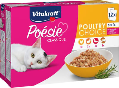 Vitakraft Poesie Classique Gevogelte Gelei 12x85 gram - 5 Dozen