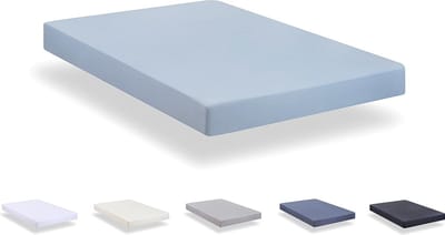 SnelShoppen - Fitted sheet lichtblauw 80x190/200 cm - Extra zachte brushed microfiber - Ideaal voor bedden met 20-30 cm matras hoogte - Comfortabel en
