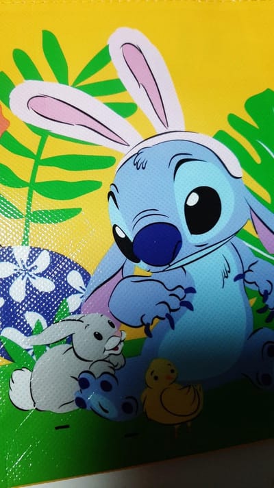 Disney Lilo & Stitch boodschappentas kind - Pasen - cadeautas - paashaas kuiken - eieren rapen - tas - kids - mini shopper